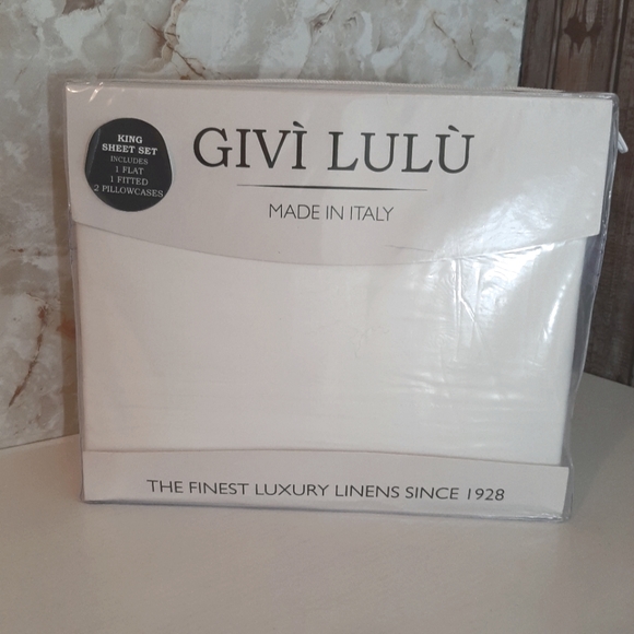 Givi Lulu King Cotton Percale Sheet Set - Picture 5 of 7